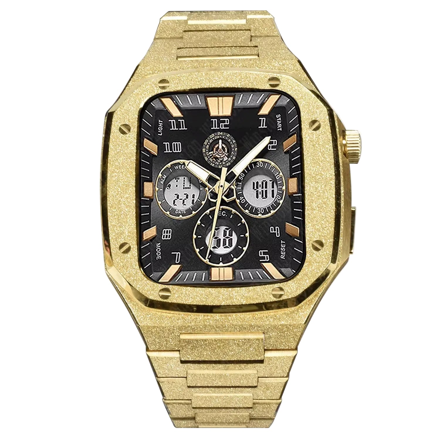 Frosted Stainless Steel Modification Kit for Apple Watch